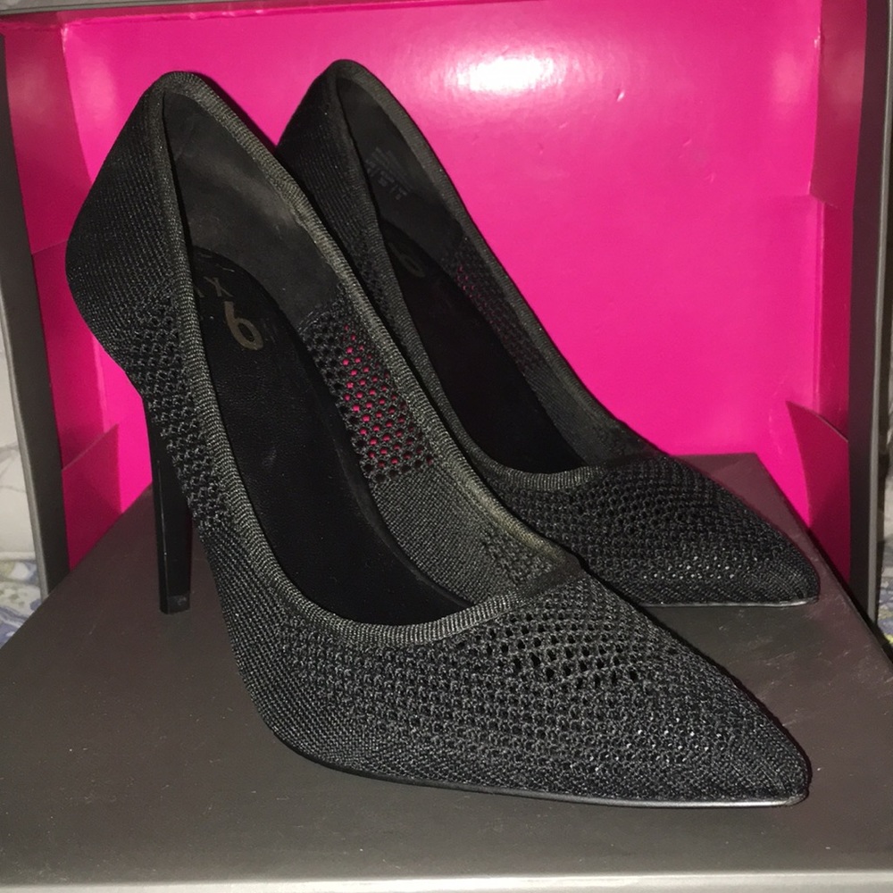Mix No. 6 - Black Knit Heels